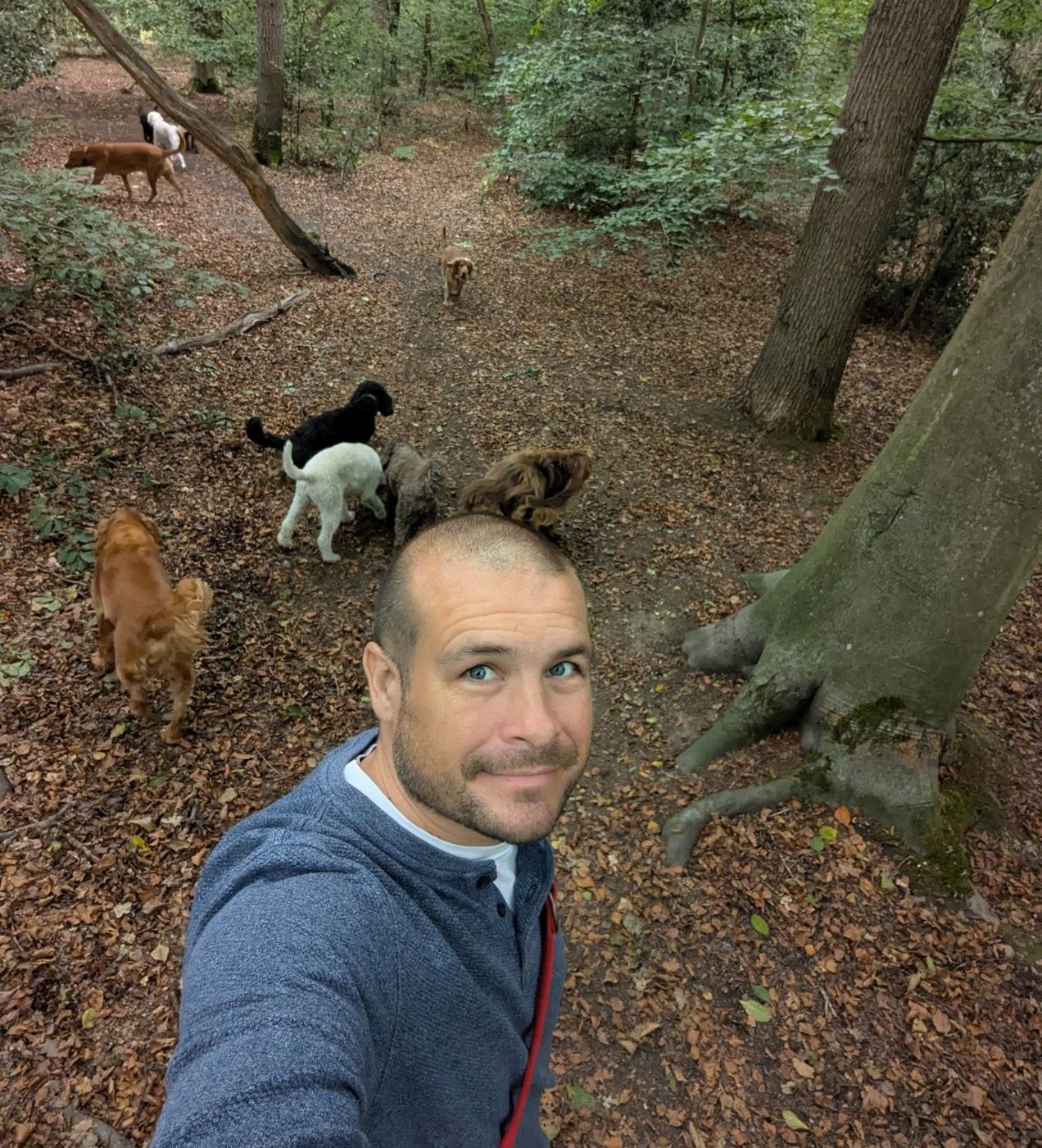 Warren, dog walker at Premier Dog Walkers